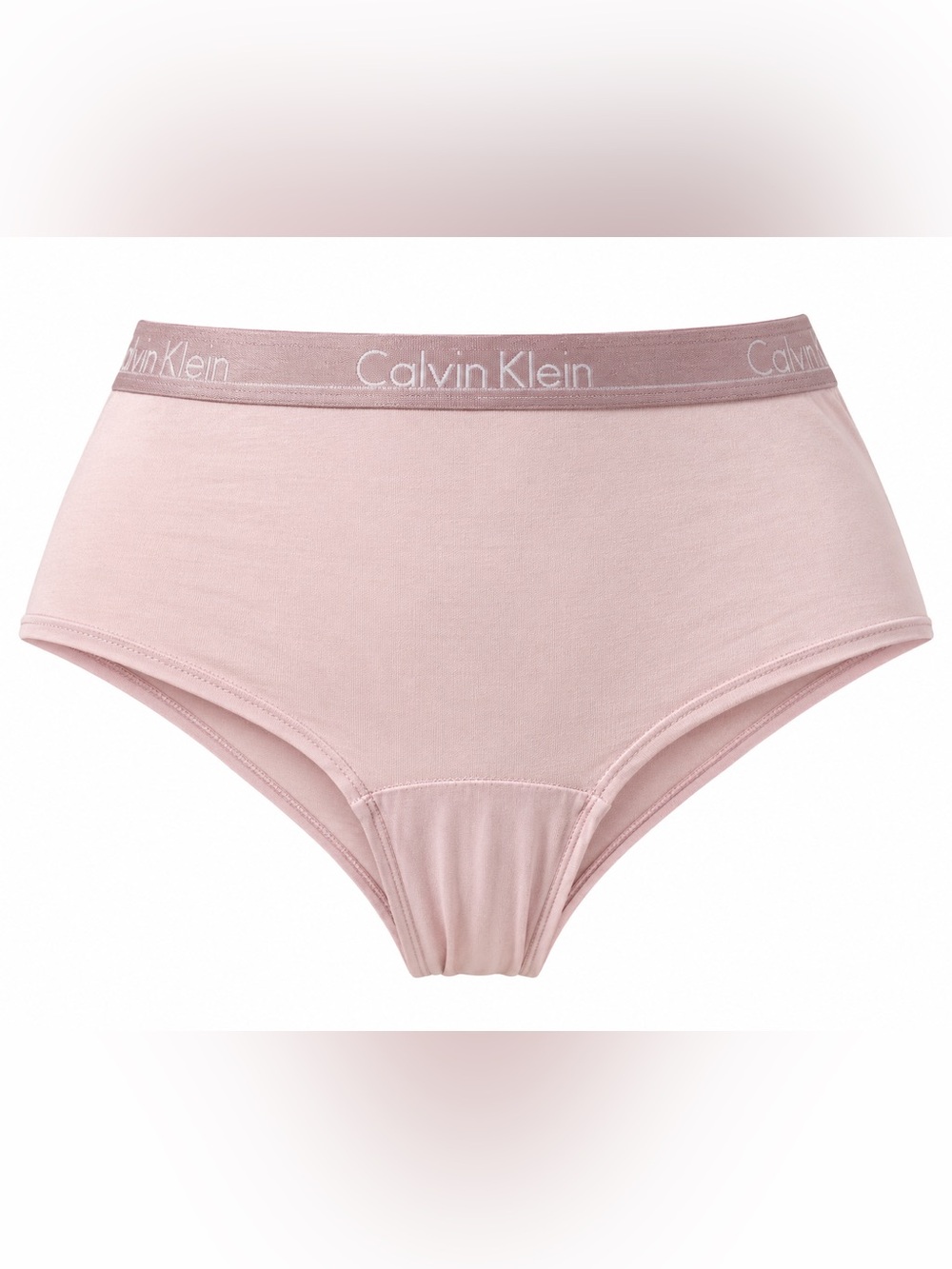Calvin Klein Pink High Waist Brief Underwear Logo Waistband Size M